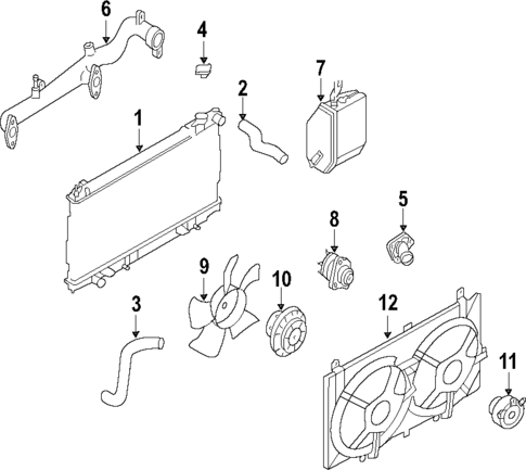 Radiator & Components for 2003 INFINITI G35 #2