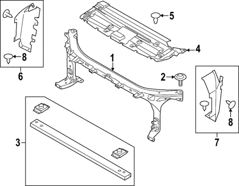 Radiator Support for 2016 Ford F-150 #0