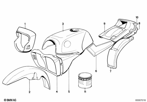 Painted Parts for 1986 BMW-Motorrad K 100 #0