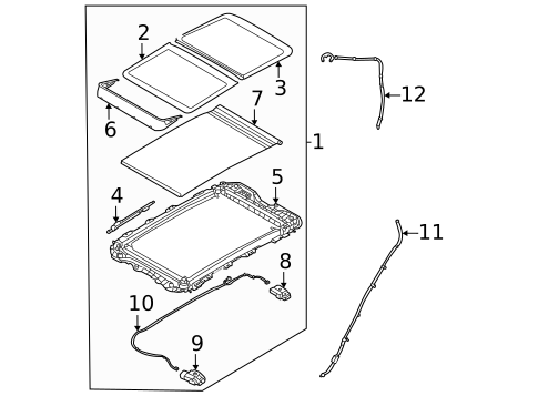Sunroof for 2024 Genesis GV70 #0