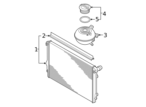 Radiator & Components for 2025 Audi Q3 #0