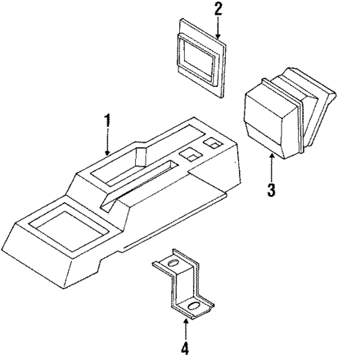 Console for 1988 Subaru Justy #0