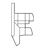 DFN567UC5 - Body: Outer Bracket for Mazda: 3, CX-30, CX-50, MX-30 EV Image