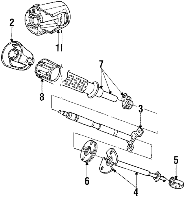 3748649 - Steering: Shaft Assembly for Mopar Image