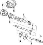 3748649 - Steering: Shaft Assembly for Chrysler: Fifth Avenue | Dodge: Diplomat Image