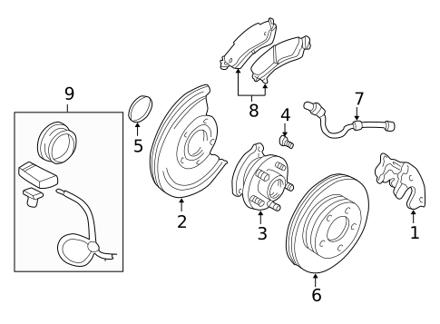 Brake Components for 2000 Oldsmobile Bravada #1
