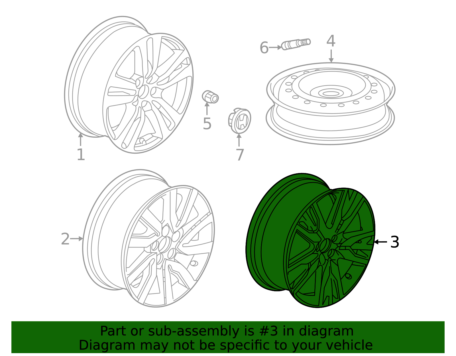42700-TG7-C92 - 2019-2022 Honda - Disk Aluminum Wheel (20X8J