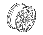 42700TG7C92 - : Wheel, Alloy for Honda Image
