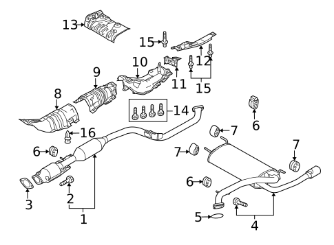 Exhaust Components for 2013 Mazda 3 #1