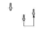 B25D56398 - Exhaust: Exhaust Pipe Stud for Mazda Image