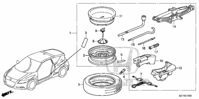 Temporary Wheel Kit for 2016 Honda CR-Z #0