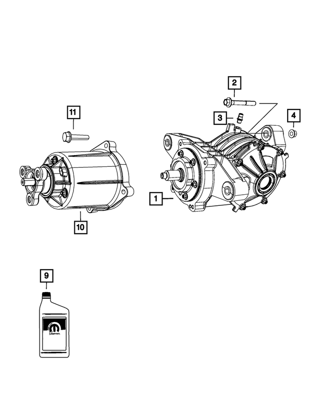 6104220AA - All Wheel Drive; Differential and Drive Line: Hex Flange Head Bolt for Mopar Image image