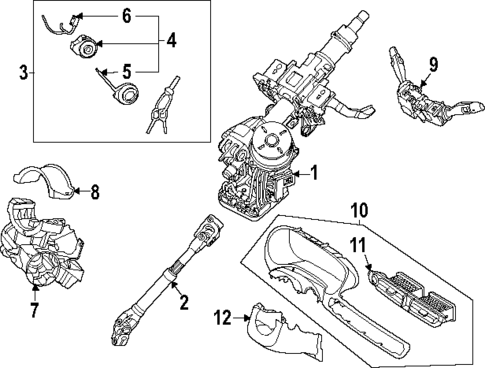 Steering Column Assembly for 2023 Kia Seltos #2