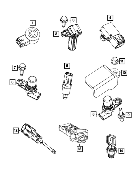 Sensors for 2015 Jeep Cherokee #4