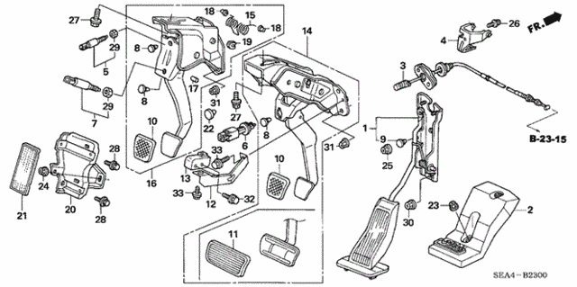Pedal for 2004 Acura TSX #0
