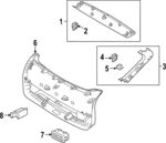 32394029 - Body: Lower Gate Trim for Volvo Image
