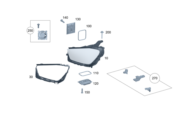 1679065003 - Electrical System: Lamp Unit for Mercedes-Benz Image image