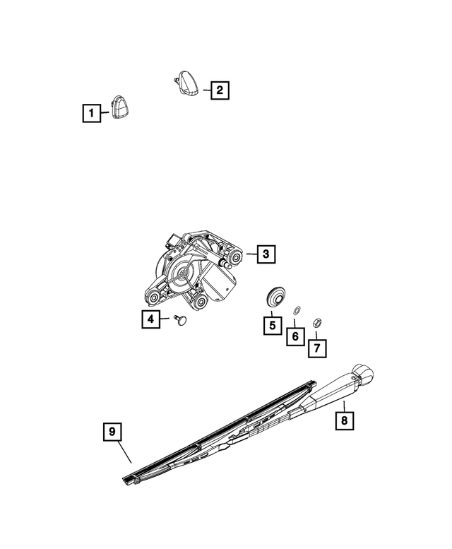 68428972AA - : Rear Wiper Blade for Mopar Image