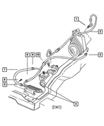52106395AA - Steering: Power Steering Hose And Cooler for Dodge: Ram 2500, Ram 3500 Image