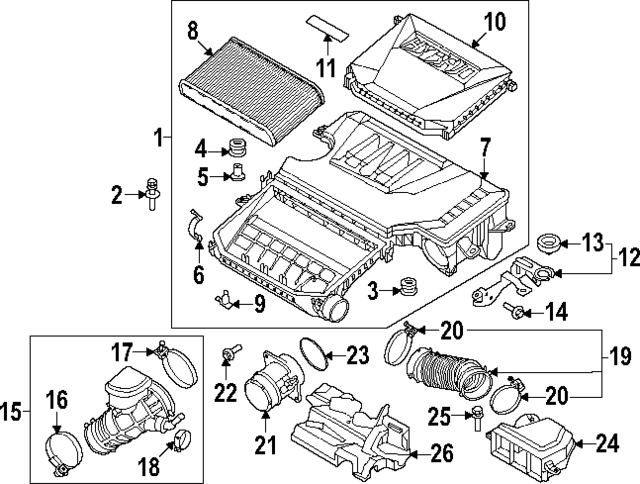 281603K150 - : Air Cleaner Assembly Lower Insulator for Kia Image