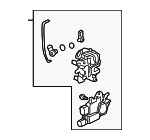 72652SEPA01 - : 2004-2008 Acura TL - Lock Assembly, L Rear Door for Acura: TL Image