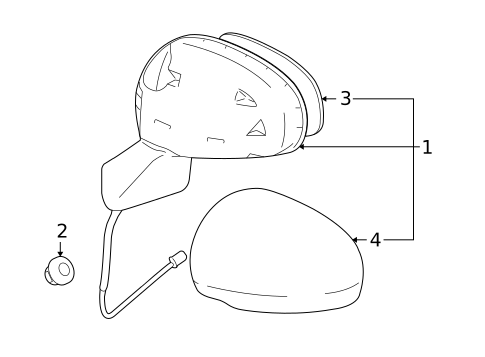 Outside Mirrors for 2012 Toyota Venza #0