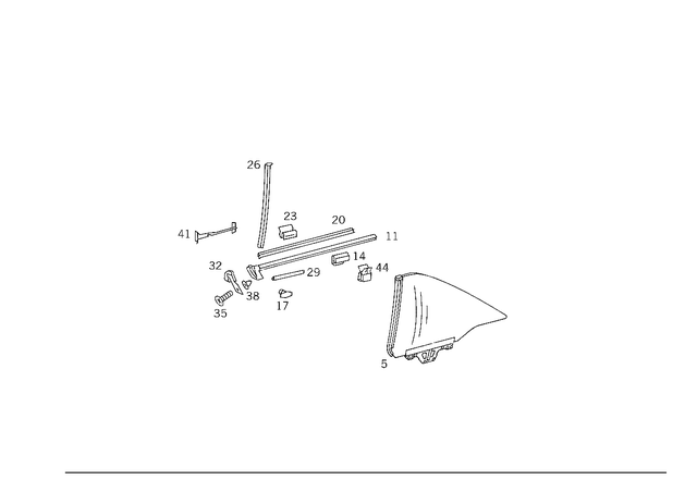 1246700338 - : Sealing Rail for Mercedes-Benz Image