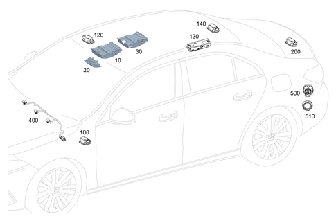 Interior Lamps, Plug Socket in Loading Compartment for 2021 Mercedes-Benz A220 #0