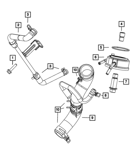 Engine Oil Cooler for 2012 Dodge Durango #0