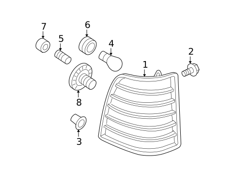 Bulbs - Chassis for 2009 Mercury Mountaineer #1