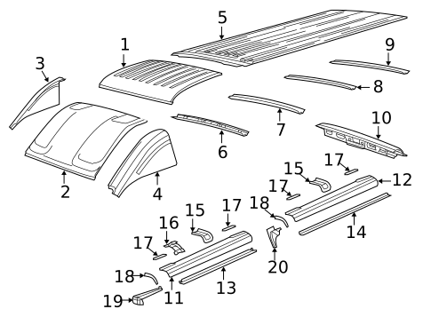 Roof & Components for 2022 Ram ProMaster 2500 #2