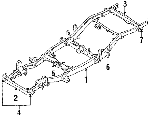 Frame & Components for 1987 Isuzu Pickup #0