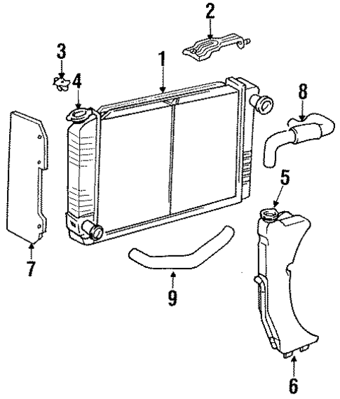 Radiator & Components for 1986 Ford Mustang #0