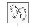9Y0698151AP - : 1 Set Of Brake Pads Front for Porsche: Cayenne, Macan Image