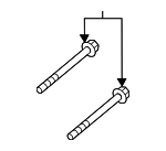 PAF004572 - Brakes: Caliper Mount Bolt for Porsche Image