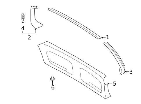 Interior Trim for 2001 Subaru Forester #0