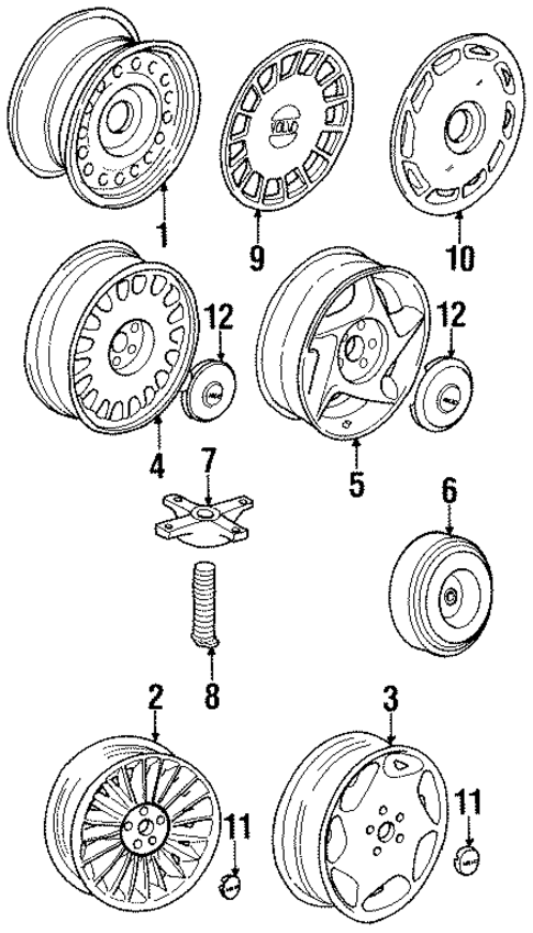 Wheels for 1995 Volvo 960 #0