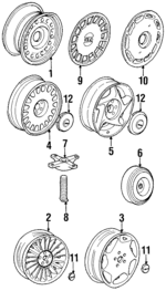 9184863 - Suspension: 1997-1998 Volvo - Wheel, Alloy for Volvo: 960, S90, V90 Image