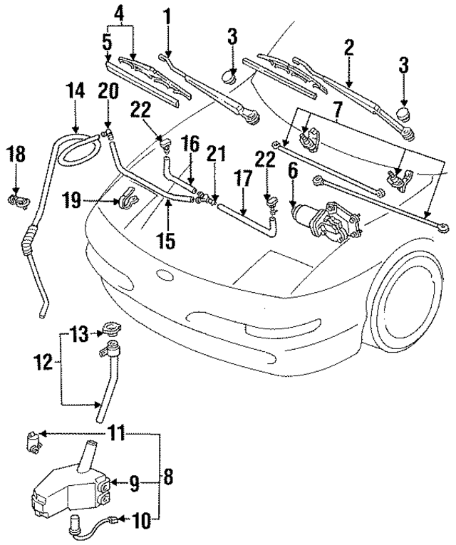 F32Z17526B - Body: Wiper Arm for Ford: Probe Image