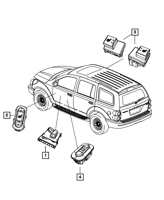 5JF971D1AC - Electrical: Memory Selector Switch for Mopar Image image