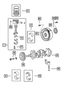 4897027AA - Engine 2.7L Six Cylinder: Complete Engine Piston Ring Set for Mopar Image