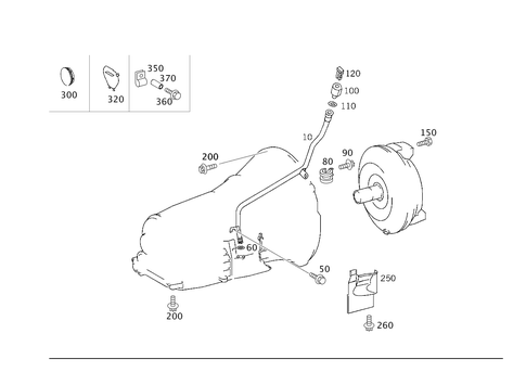 Attached Parts for Transmission, Oil Filler Pipe for 2002 Mercedes-Benz C230 #0