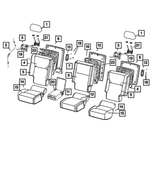 68044696AA - : Rear Seat Back Frame, Right for Mopar Image