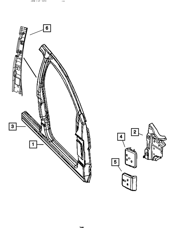68004525AD - Body Sheet Metal Except Doors: Body Side Aperture Front Panel Package, Left for Mopar Image