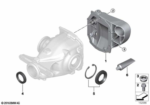 Rear-Axle-Drive Parts for 2005 BMW 328i #0