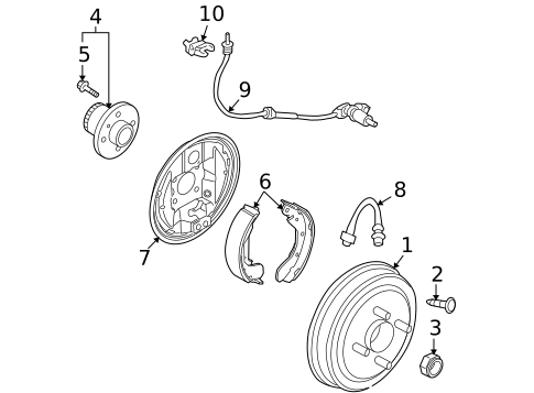 Brake Components for 2011 Chevrolet Aveo5 #1