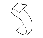 17217P2J300 - Engine: Air Cleaner Body Retainer for Honda: Accord, Civic, Civic del Sol, Clarity, CR-V, CR-Z, Crosstour, Element, Fit, HR-V, Insight, Odyssey, S2000 Image