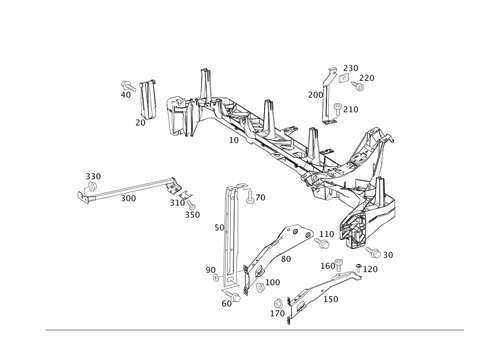 Crossmember Below Instrument Panel for 2011 Smart Fortwo #0