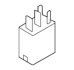 RLY1 - Electrical: Motorcraftâ„¢ Relay for Ford: EcoSport, Edge, Escape, Expedition, Explorer, F-150, F-250 Super Duty, F-350 Super Duty, F-450 Super Duty, Focus, Fusion, Mustang, Police Interceptor Sedan, Police Interceptor Utility, Police Responder Hybrid, Ranger, Special Service Police Sedan, SSV Plug-In Hybrid, Taurus | Lincoln: Continental, MKX, Nautilus, Navigator | Mercury: Mariner Image