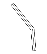 8W0839155 - Body: Rear Trim Strip for Audi: A8 Quattro, Q5, Q5 PHEV, Q5 Sportback, S8, SQ5, SQ5 Sportback Image